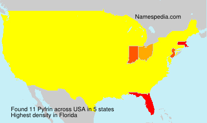 Surname Pyfrin in USA Surname Pyfrin in USA