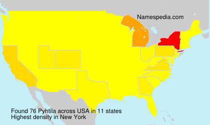 Surname Pyhtila in USA Surname Pyhtila in USA