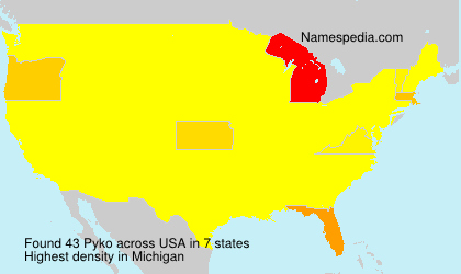 Surname Pyko in USA Surname Pyko in USA