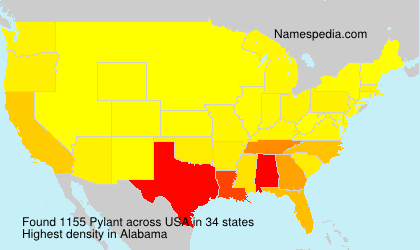 Surname Pylant in USA Surname Pylant in USA