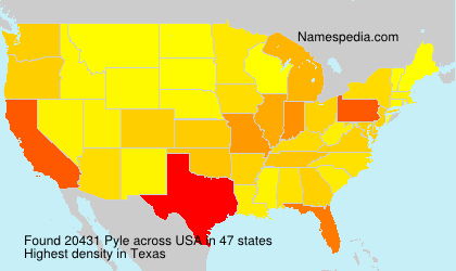 Surname Pyle in USA Surname Pyle in USA