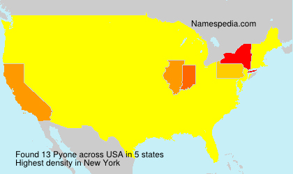 Surname Pyone in USA Surname Pyone in USA