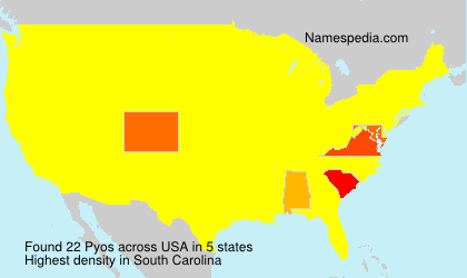 Surname Pyos in USA Surname Pyos in USA