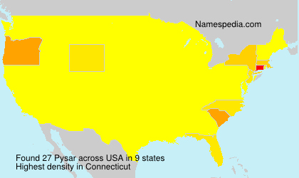 Surname Pysar in USA Surname Pysar in USA