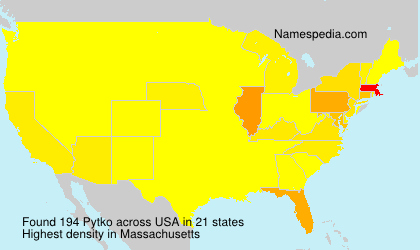 Surname Pytko in USA