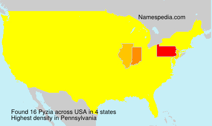Surname Pyzia in USA Surname Pyzia in USA