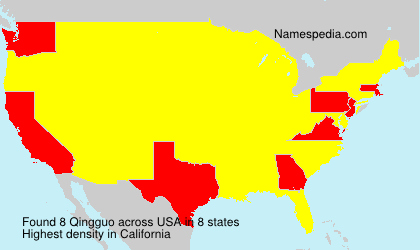 Surname Qingguo in USA Surname Qingguo in USA