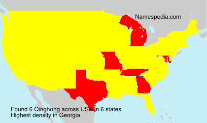 Surname Qinghong in USA Surname Qinghong in USA