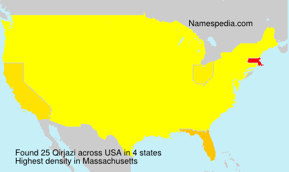 Surname Qirjazi in USA Surname Qirjazi in USA