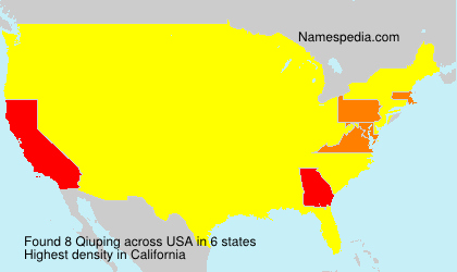 Surname Qiuping in USA Surname Qiuping in USA
