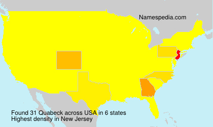 Surname Quabeck in USA Surname Quabeck in USA