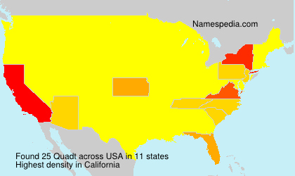 Surname Quadt in USA Surname Quadt in USA