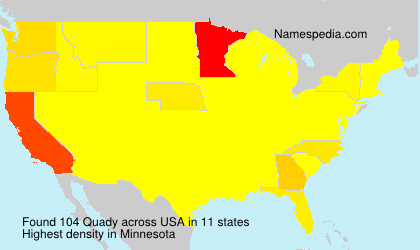Surname Quady in USA Surname Quady in USA