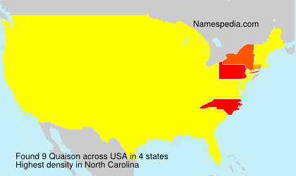 Surname Quaison in USA Surname Quaison in USA