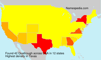 Surname Qualtrough in USA Surname Qualtrough in USA