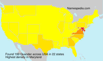 Surname Quander in USA Surname Quander in USA