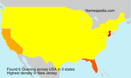 Surname Quaning in USA Surname Quaning in USA