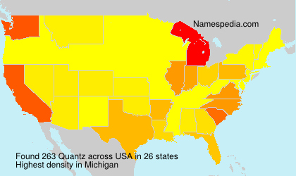 Surname Quantz in USA Surname Quantz in USA