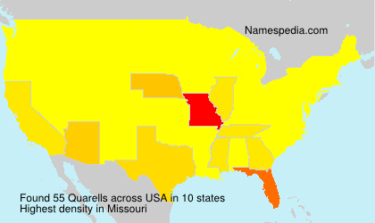 Surname Quarells in USA Surname Quarells in USA