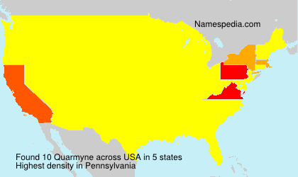 Surname Quarmyne in USA Surname Quarmyne in USA