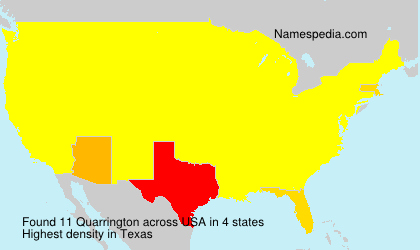 Surname Quarrington in USA Surname Quarrington in USA