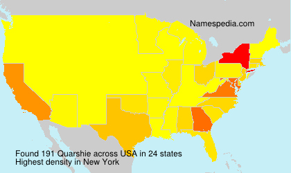 Surname Quarshie in USA Surname Quarshie in USA