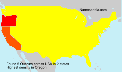 Surname Quarum in USA Surname Quarum in USA