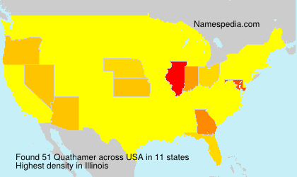 Surname Quathamer in USA Surname Quathamer in USA