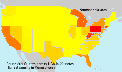 Surname Quattro in USA Surname Quattro in USA