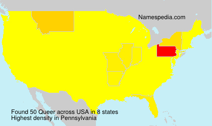 Surname Queer in USA Surname Queer in USA