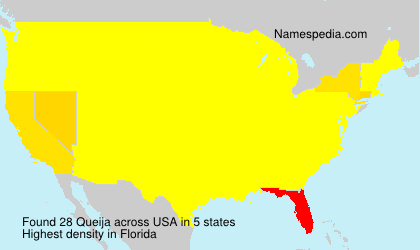 Surname Queija in USA Surname Queija in USA
