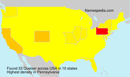 Surname Queiser in USA Surname Queiser in USA