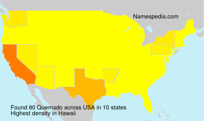 Surname Quemado in USA Surname Quemado in USA