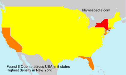 Surname Quenia in USA