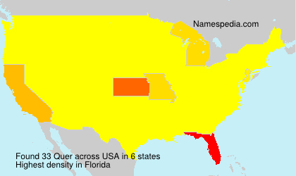 Surname Quer in USA Surname Quer in USA