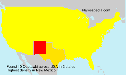 Surname Quetawki in USA Surname Quetawki in USA