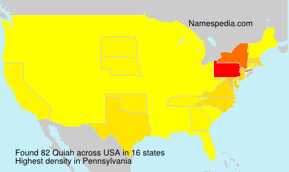 Surname Quiah in USA Surname Quiah in USA