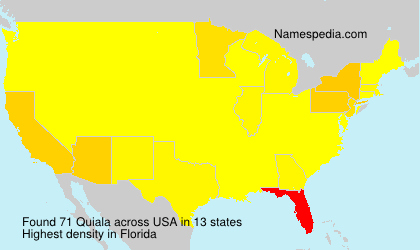 Surname Quiala in USA Surname Quiala in USA