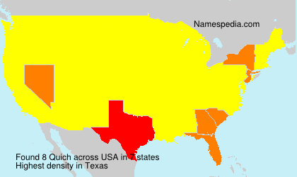 Surname Quich in USA Surname Quich in USA