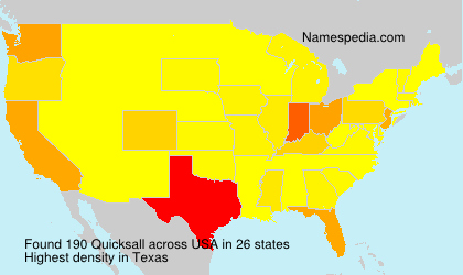 Surname Quicksall in USA Surname Quicksall in USA