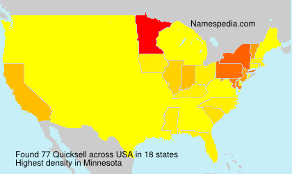 Surname Quicksell in USA Surname Quicksell in USA
