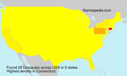 Surname Quicquaro in USA Surname Quicquaro in USA