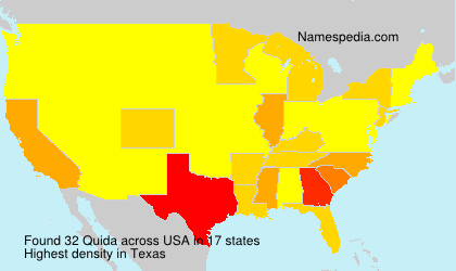 Surname Quida in USA Surname Quida in USA