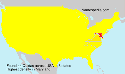 Surname Quidas in USA Surname Quidas in USA