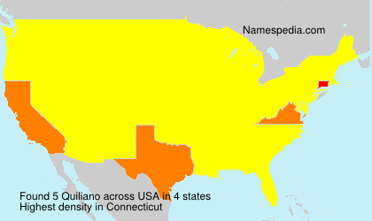 Surname Quiliano in USA Surname Quiliano in USA