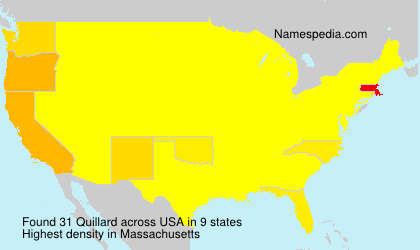 Surname Quillard in USA Surname Quillard in USA