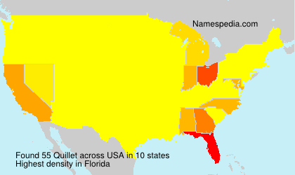 Surname Quillet in USA Surname Quillet in USA