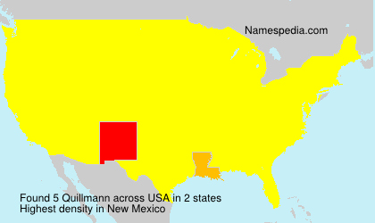 Surname Quillmann in USA Surname Quillmann in USA