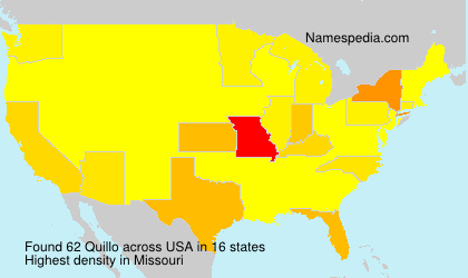 Surname Quillo in USA Surname Quillo in USA