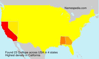 Surname Quillope in USA Surname Quillope in USA